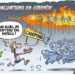 Les évacuations en Gironde vues par Wingz pour L&rsquo;Echo du Mardi