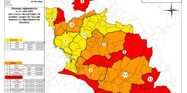 Sécheresse : la préfecture de Vaucluse durcit les restrictions