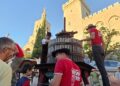 Un monde fou à Avignon, capitale des Côtes du Rhône, pour la proclamation du Ban des Vendanges