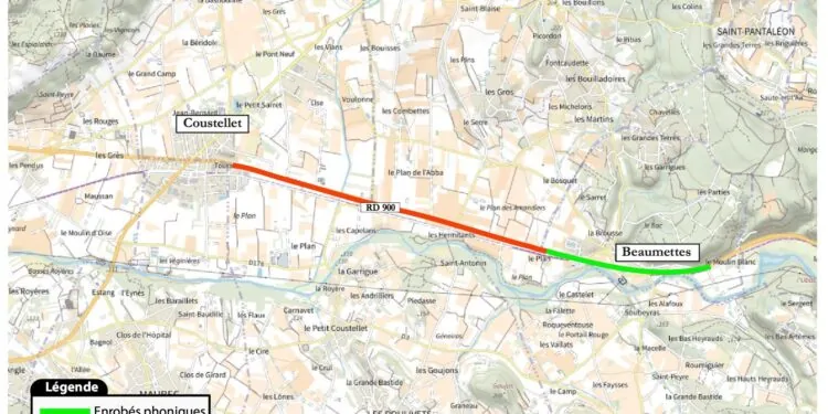 RD 900 : trois semaines de travaux entre Coustellet et Beaumettes