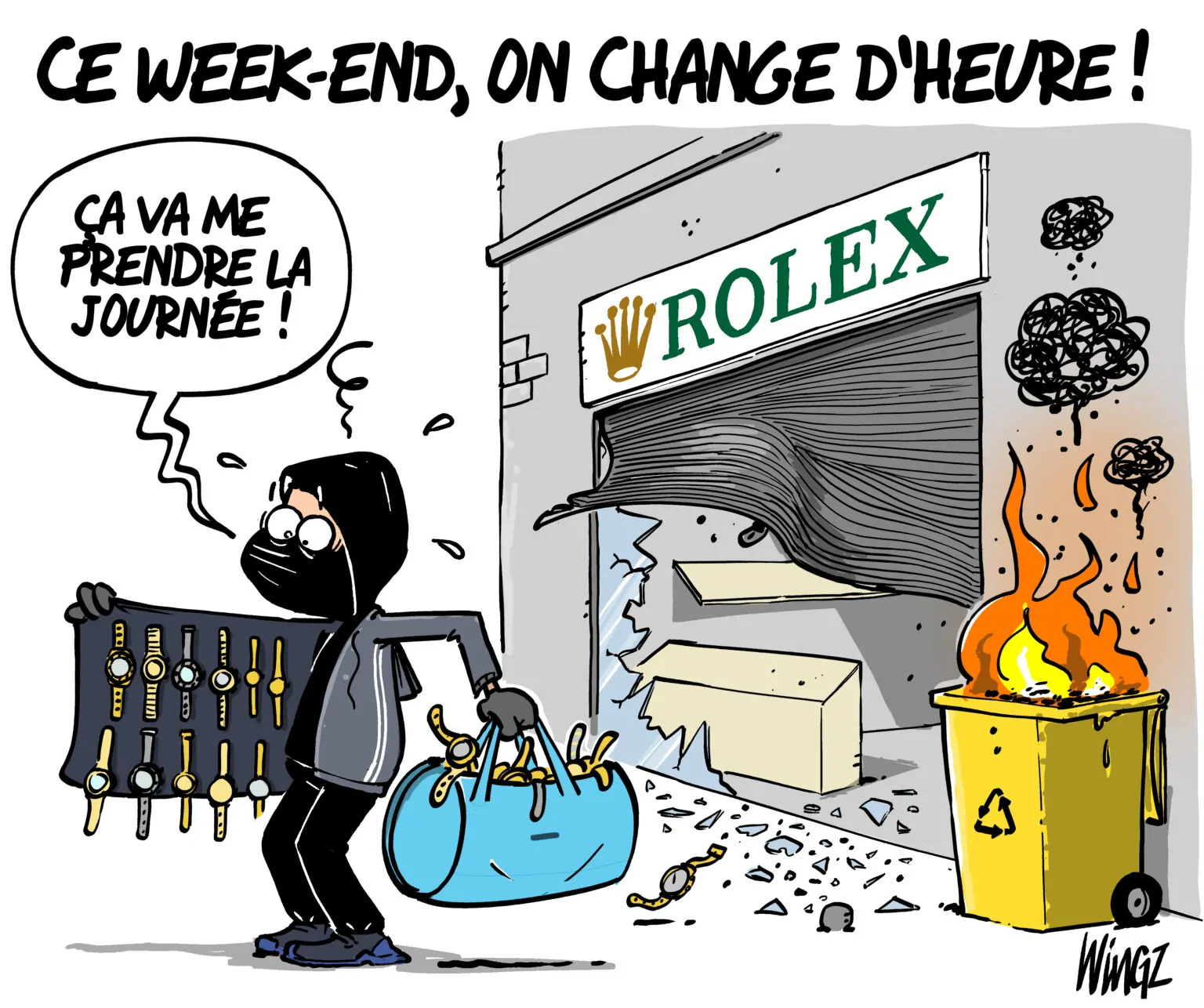 Wingz Le changement d'heure vu par Wingz pour l'Echo du Mardi - Actualité