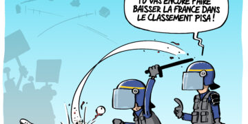 La mobilisation des lycéens vue par Wingz pour L’Echo du Mardi